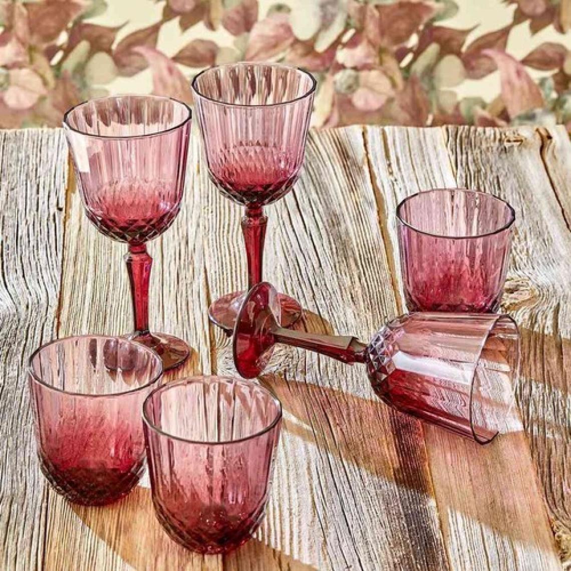 Bella Maison Colore Kesme Bardak-Kadeh Set 12'li Gülkurusu