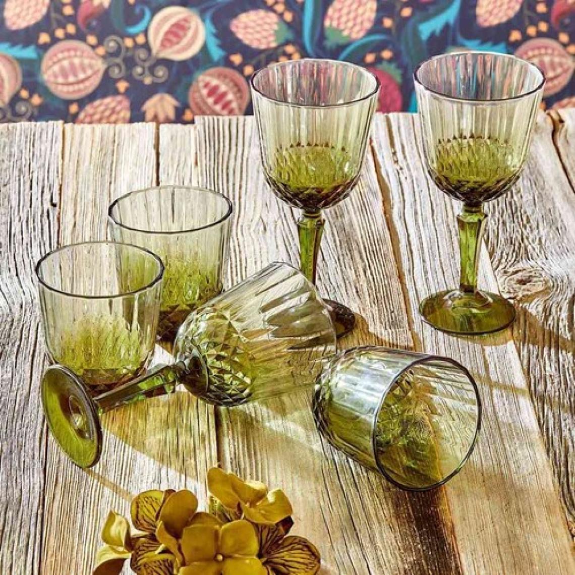 Bella Maison Colore Kesme Bardak-Kadeh Set 12'li Yeşil