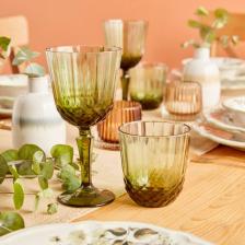 Bella Maison Colore Kesme Bardak-Kadeh Set 12'li Yeşil