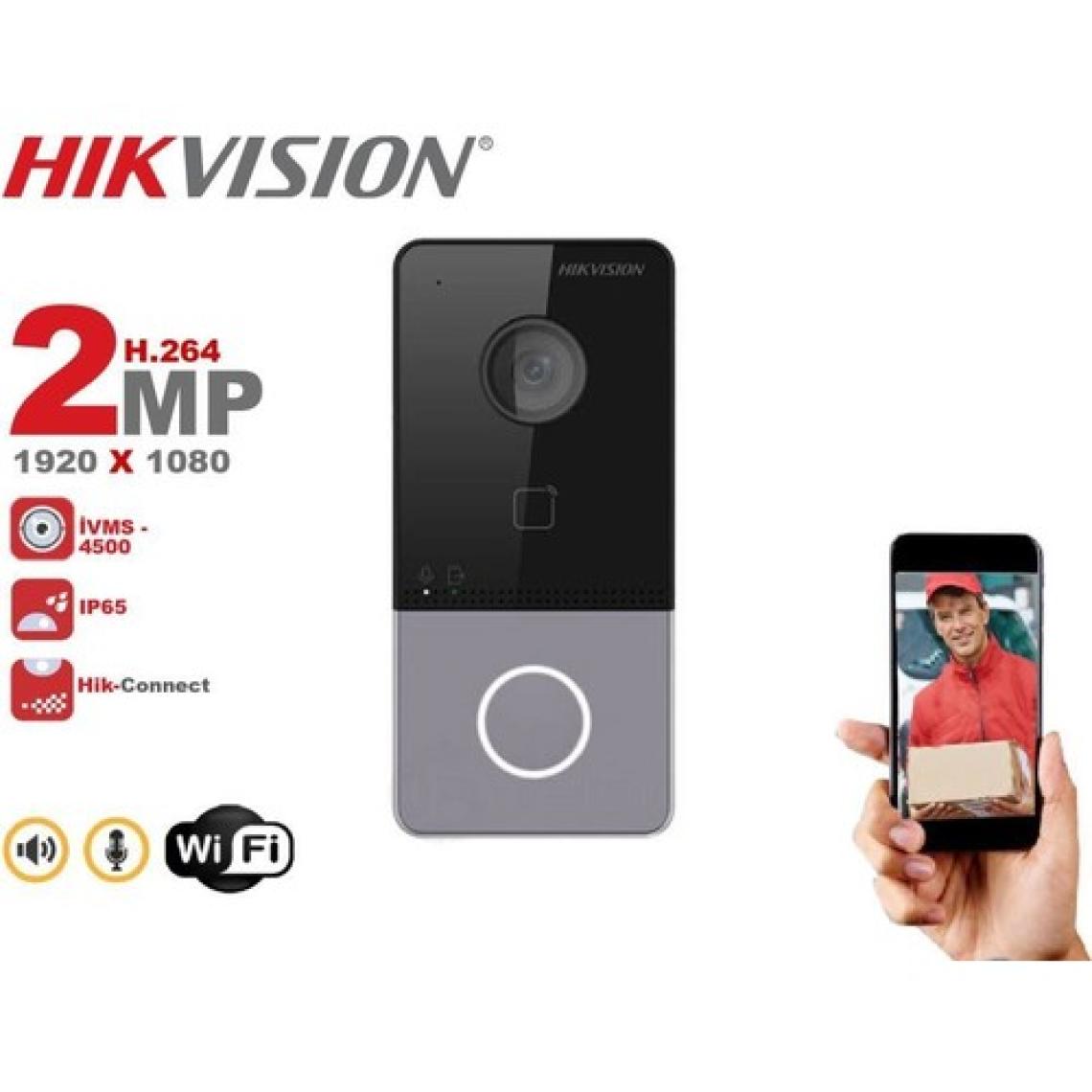 Hikvision Villa Tipi Ip Görüntülü Diafon Kapı Telefon Seti