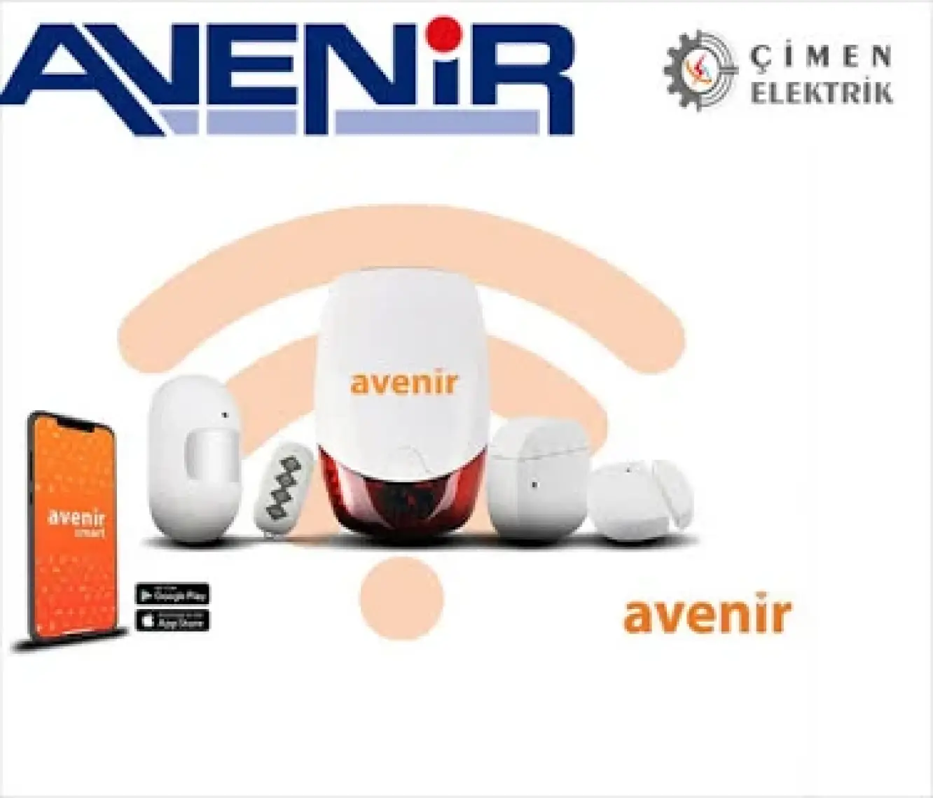 Avenir AV-02WF Wifi Akıllı Ev Alarm Sistem Seti