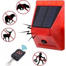 Gaman GMN1290 Bağ Bahçe Arazi Müstakil Ev İçin Güneş Enerjili Sesli ve Işıklı Uyarı Sistemi 120DB Yabani Hayvan Kovucu Hırsız Kovucu Alarm