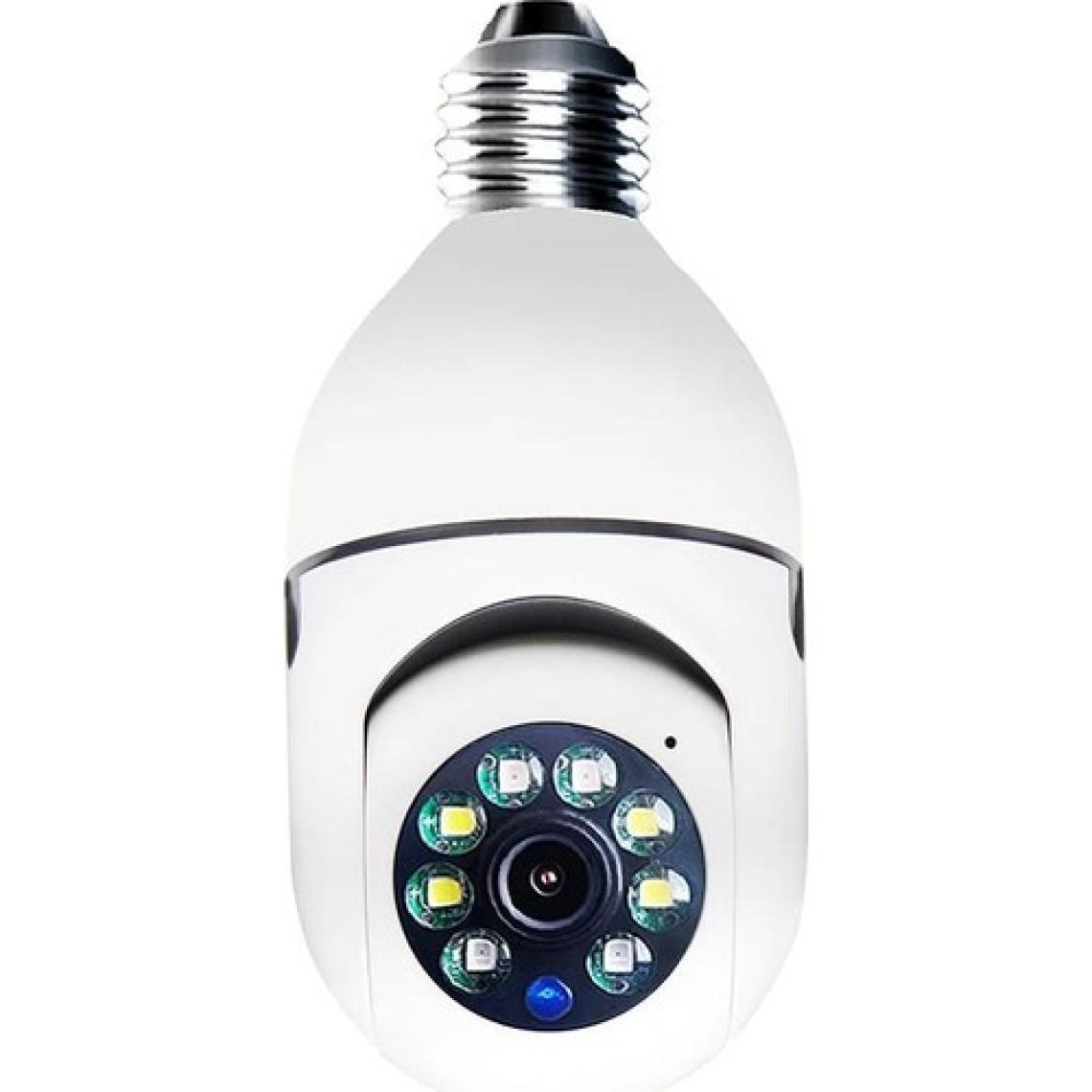 Mbois Wifi 360 Panoramik Ampul Kamera 1080P 2.4ghz ve 5ghz Ile Güvenlik Kamerası Çift Wifi 360 Derece Panoramik Görüntüleme Kablosuz Ev Gözetleme Kamerası Gece Görüş Çift Yönlü Ses Akıllı Hareket Alg