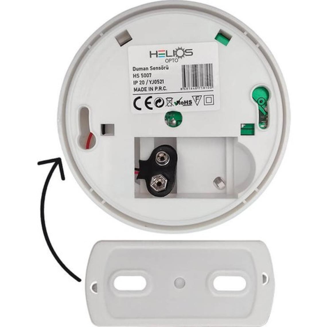 Helios HS 5007 Pilli Duman Dedektörü