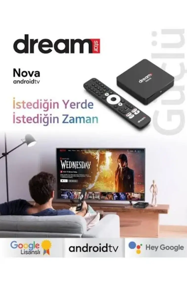 Dreamstar Nova Android Tv Box 2gb Ram 32GB Hafıza Google Lisanslı