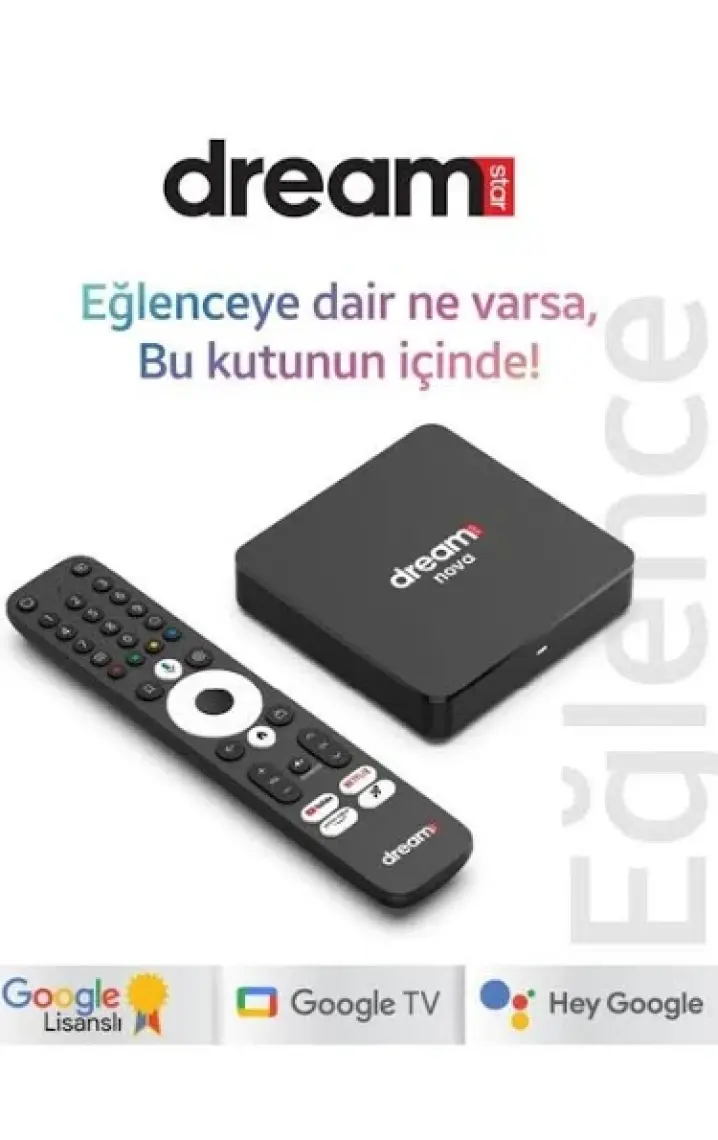 Dreamstar Nova Android Tv Box 2gb Ram 32GB Hafıza Google Lisanslı