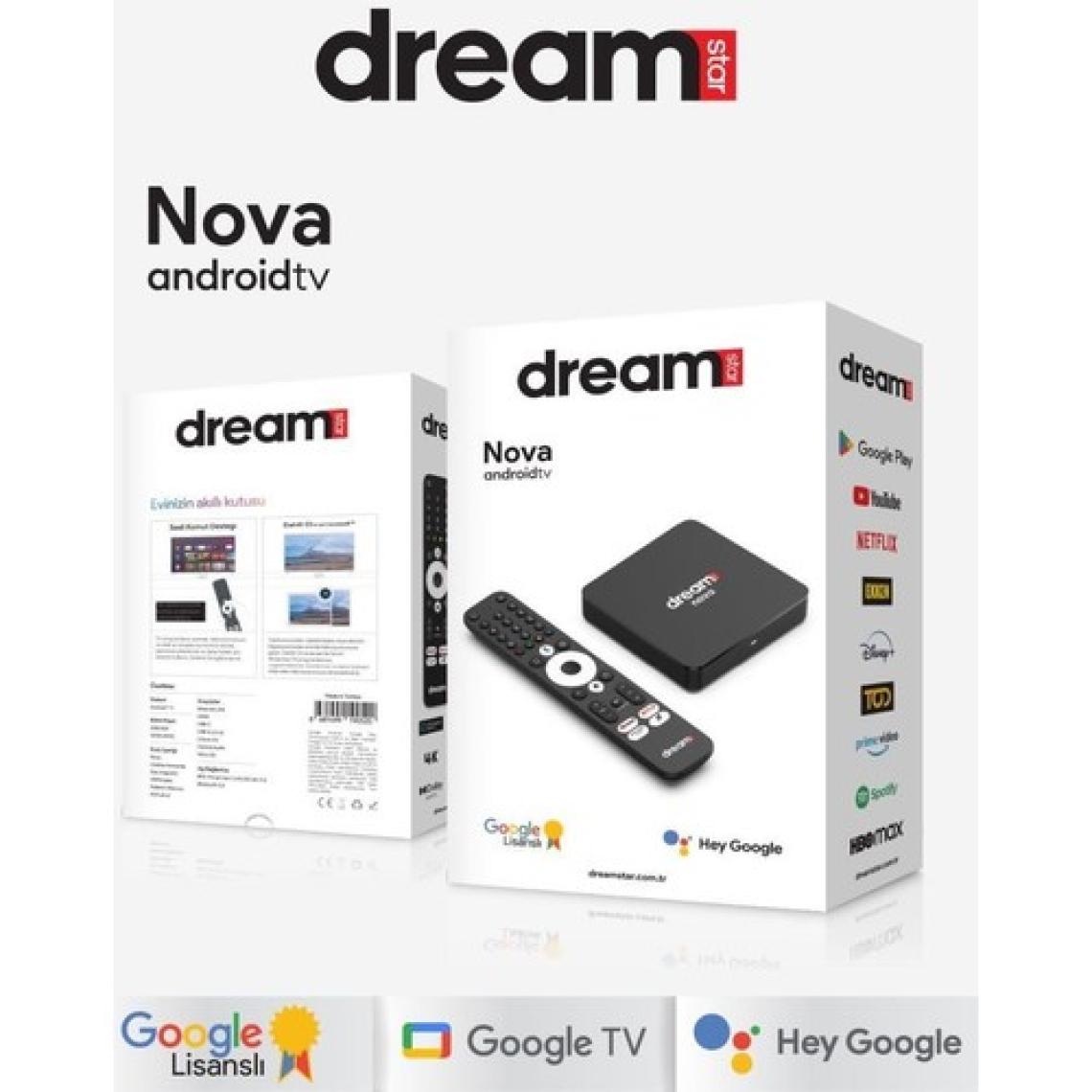 Dreamstar Nova Android Tv Box 2gb Ram 32GB Hafıza Google Lisanslı