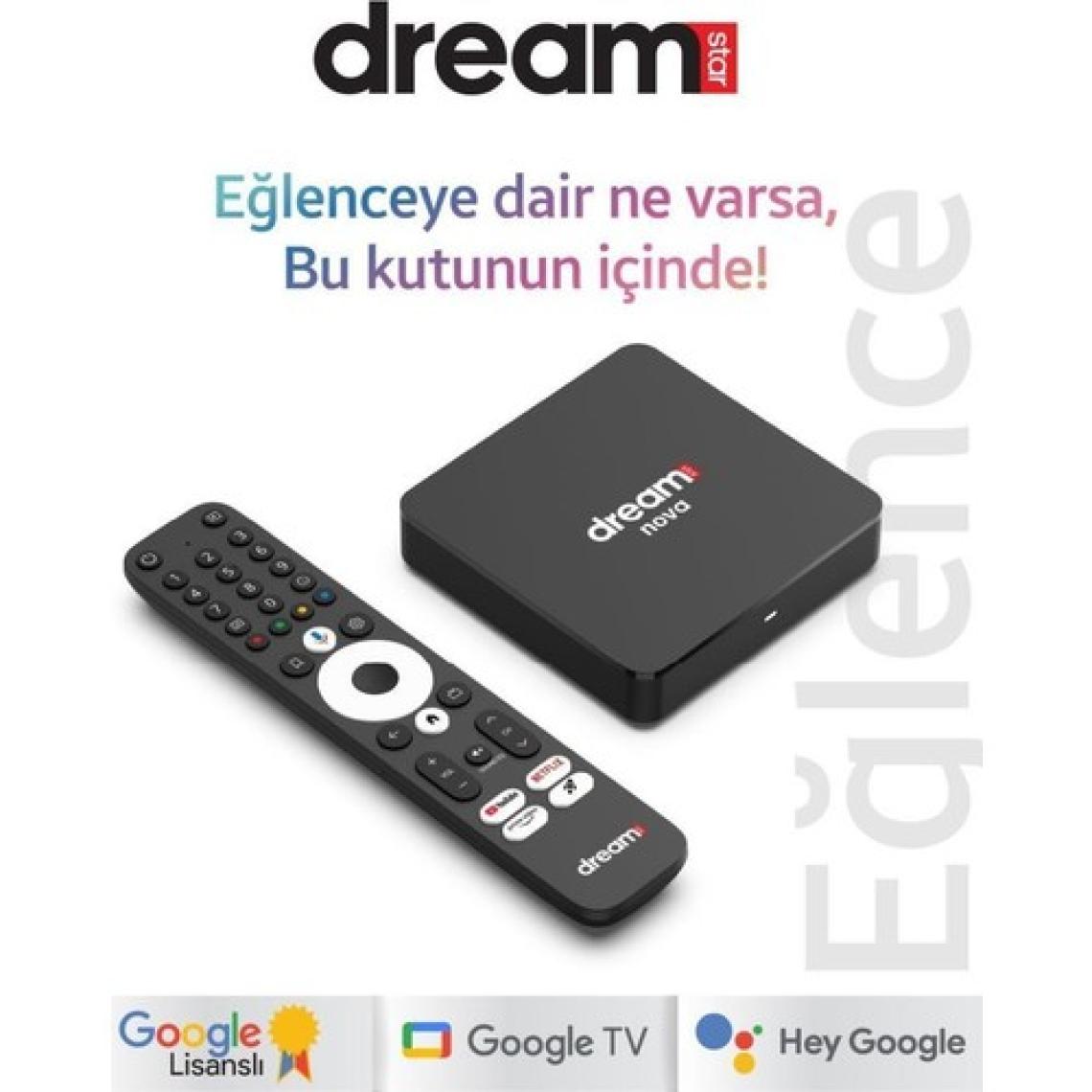 Dreamstar Nova Android Tv Box 2gb Ram 32GB Hafıza Google Lisanslı