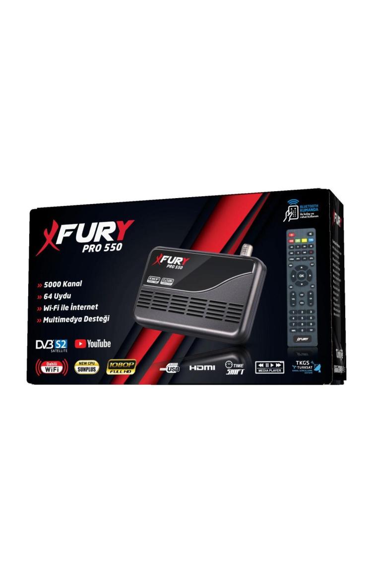 Fury Çanaklı Çanaksız Wi-Fi Dahil Full Hd Sınırsız Internet Tv Uydu Alıcı
