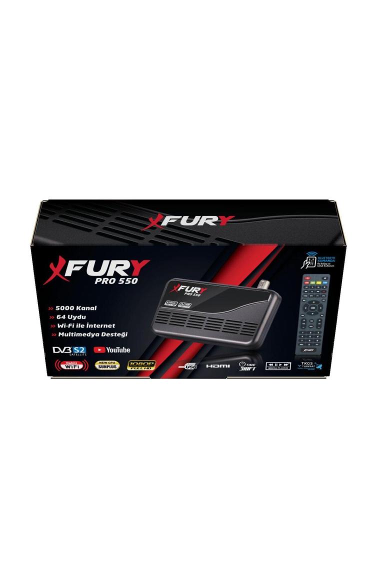 Fury Çanaklı Çanaksız Wi-Fi Dahil Full Hd Sınırsız Internet Tv Uydu Alıcı