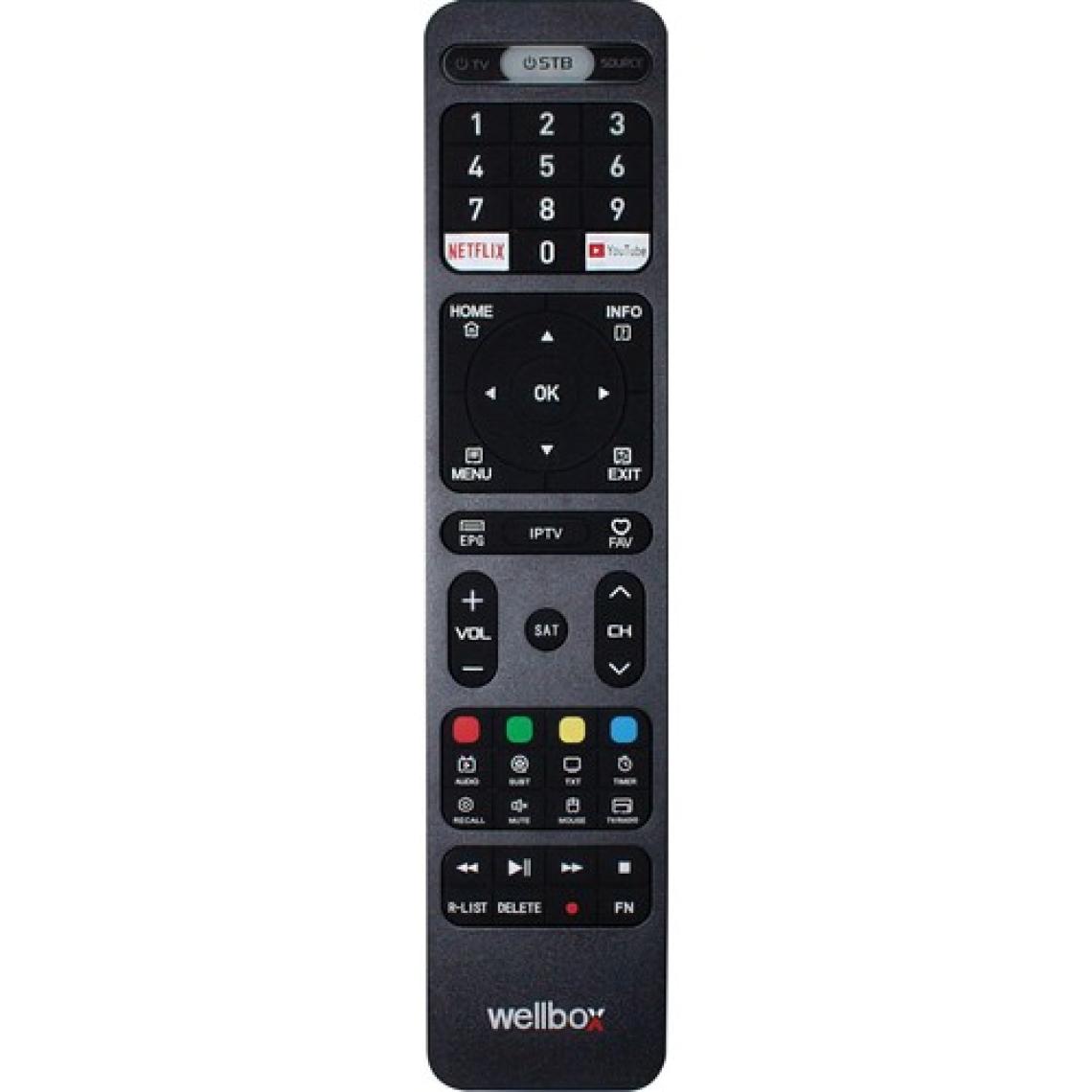 Wellbox BİZ10 Android TV Box ve Uydu Alıcısı – 4K Ultra HD, Wi‑Fi, Ethernet, HDMI, USB, Bluetooth Bağlantılı
