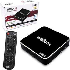Wellbox Android Tv Box 4K Netflix Wifi Bluetooth Ethernet Sd 4gb Ram 64GB Hafıza Wellbox Wx-H8+