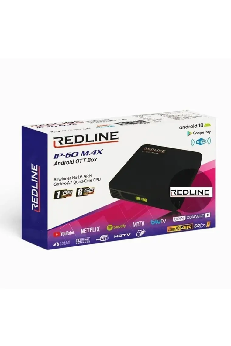 Redline IP-60 Max Android 10 TV Box Media Player