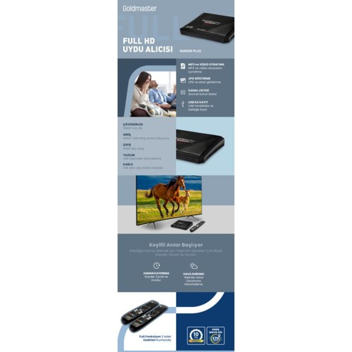 Goldmaster Ranger Plus Full Hd Uydu Alıcısı