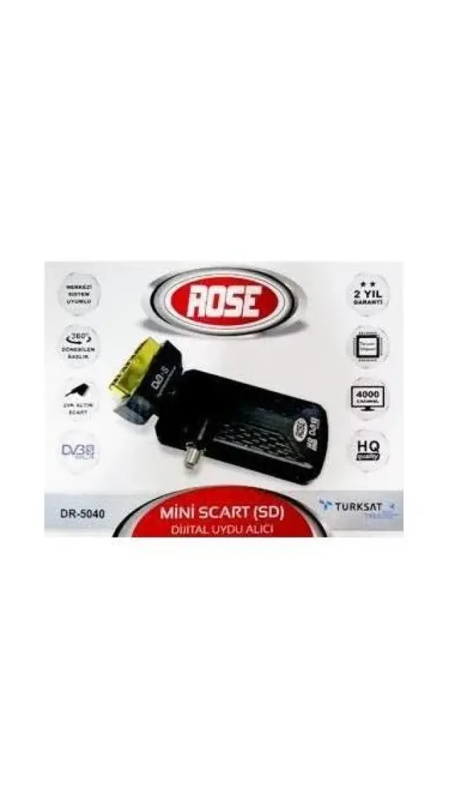 Rose Mini Scart Uydu Alıcısı(Tkgs Li Uydudan Kanal Güncelleme)
