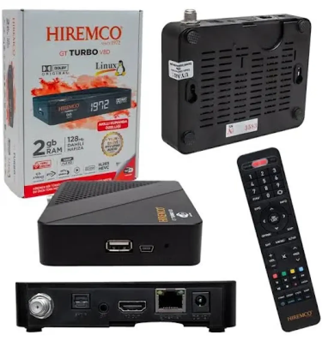 Hiremco Turbo Iptv Plus Uydu Alıcısı