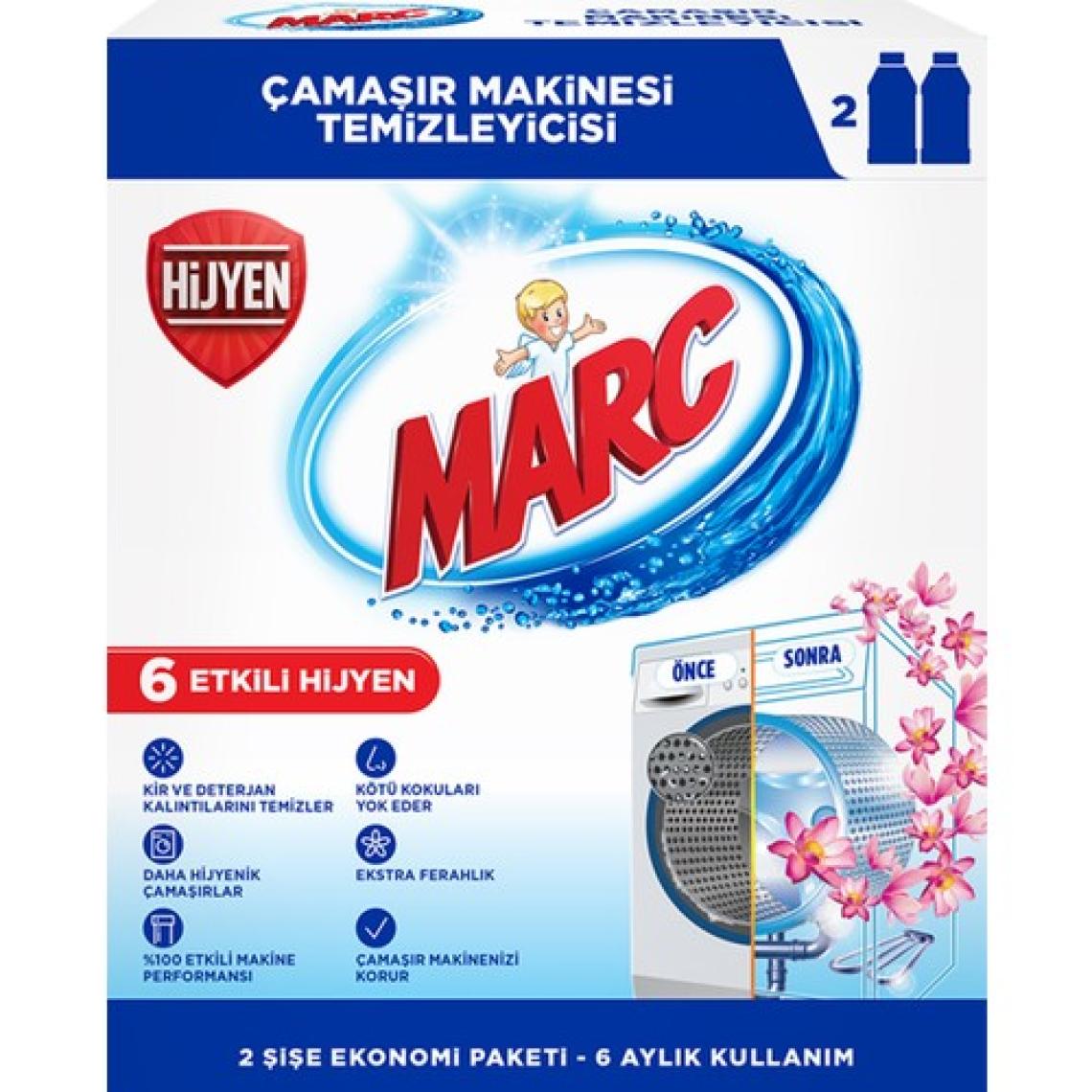 Marc Çamaşır Makinesi Temizleyicisi 2x250 ml