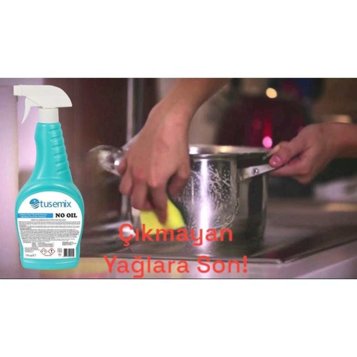 Tusemix No Oil Yağ Çöz Fırın ve Izgara Temizleyici 750 ml