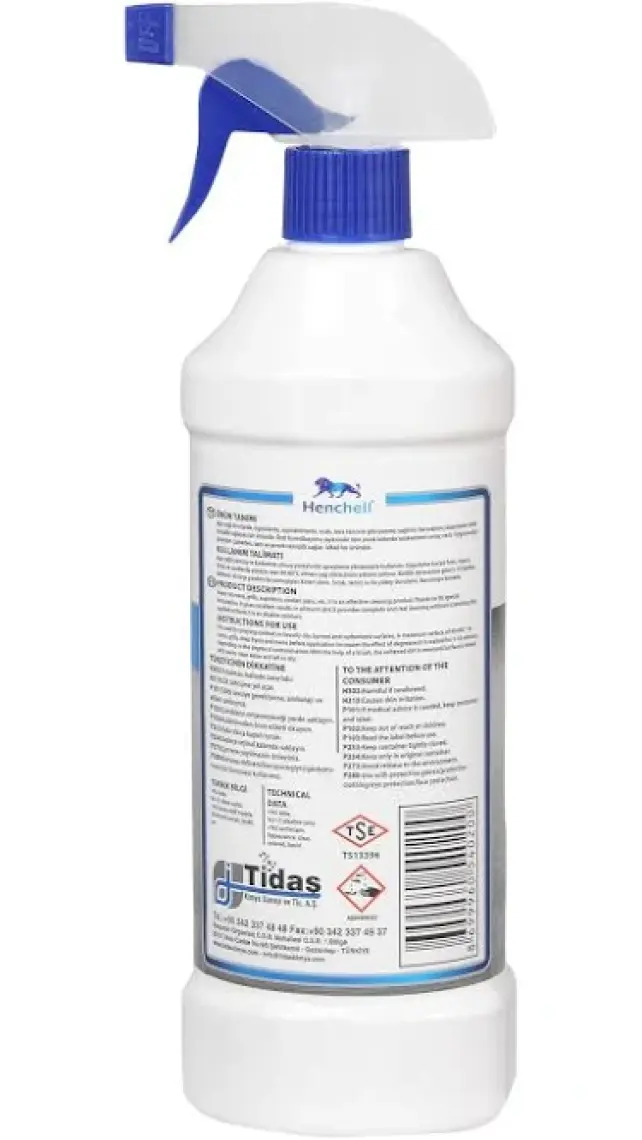 Henchell Yanmış Yağlar Için Grıll ve Fırın Temizleme Maddesi 750ML