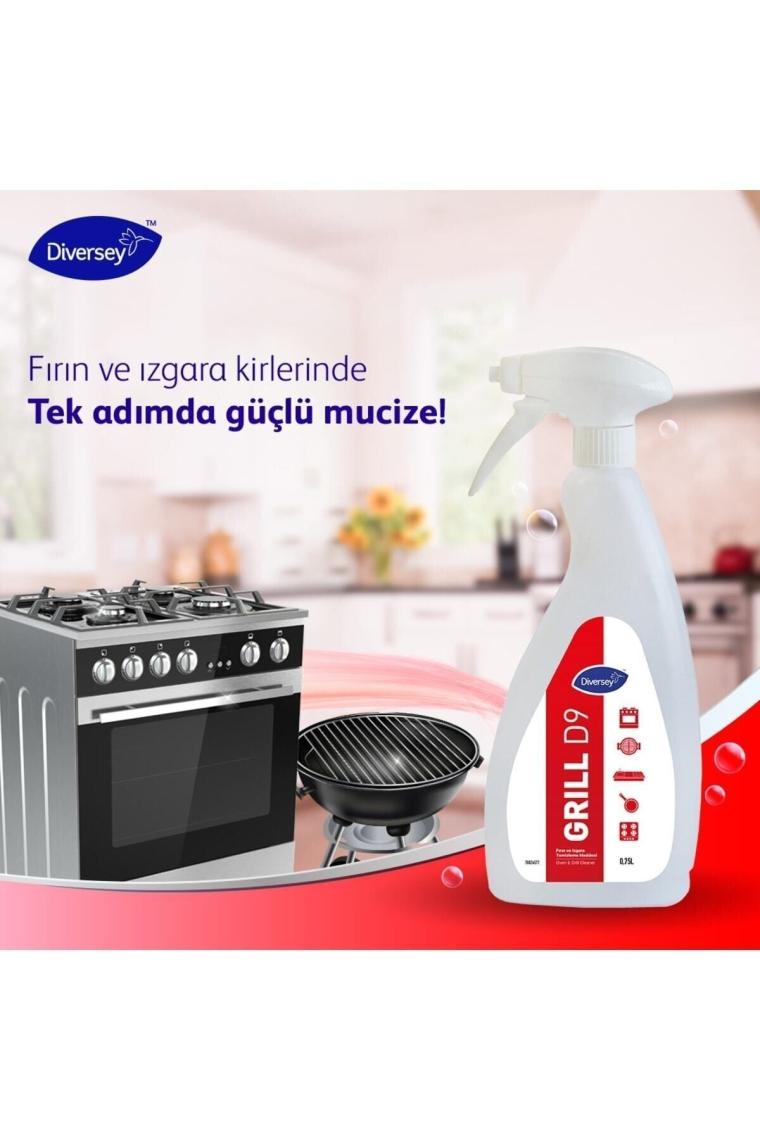 Suma Grill D9 Ağır Yağ Çözücü Fırın Temizleme 750 Ml