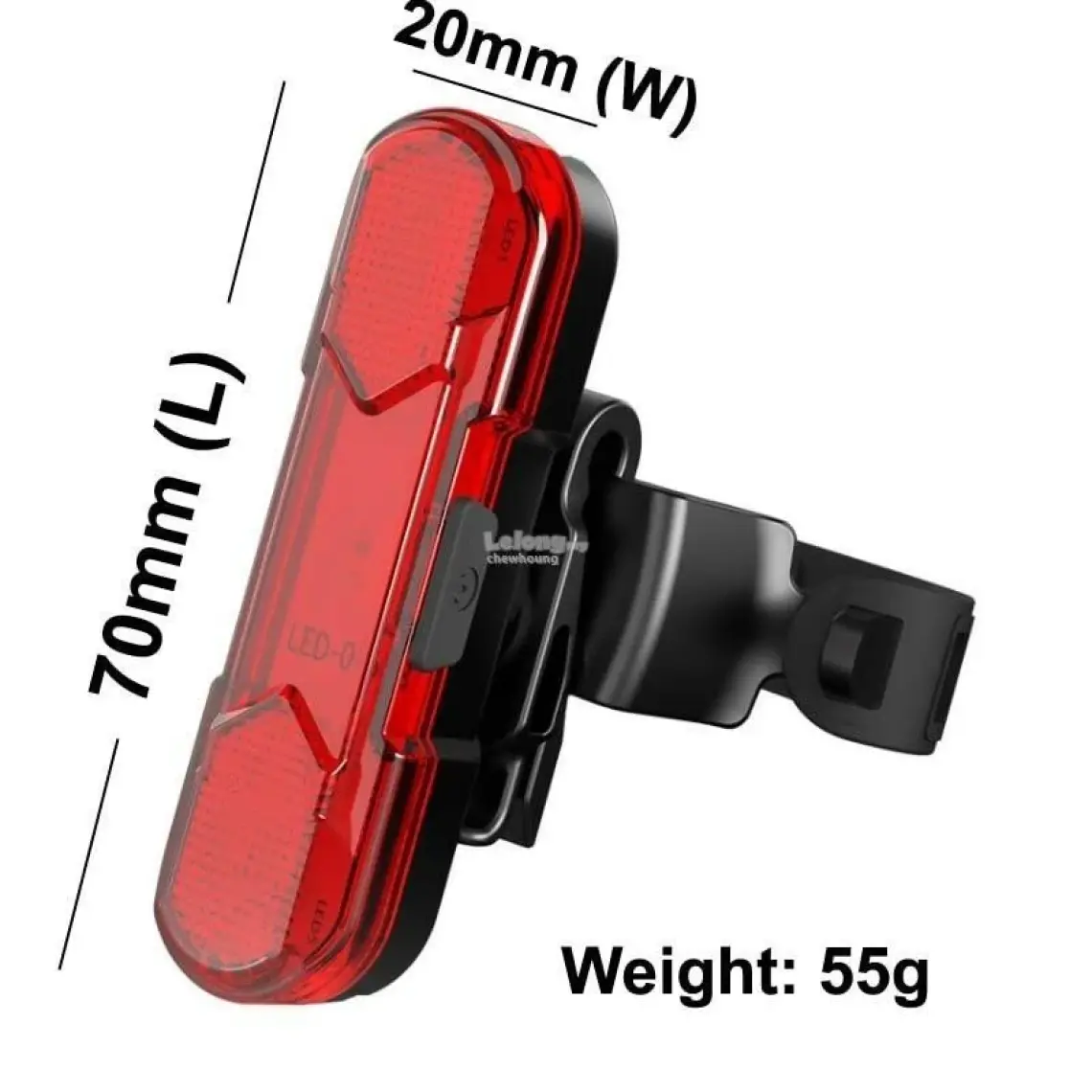 Xbyc 6040 USB Şarjlı Bisiklet Arka Lamba