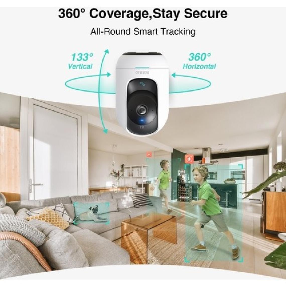 Botslab +360 Botslab C221 5MP 3K Çözünürlük 360° Akıllı Güvenlik Kamerası 2024 Model