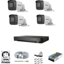 Hikvision Haıkon 4 Kameralı Güvenlik Kamera Hazır Set 1TB 7/24 HDD