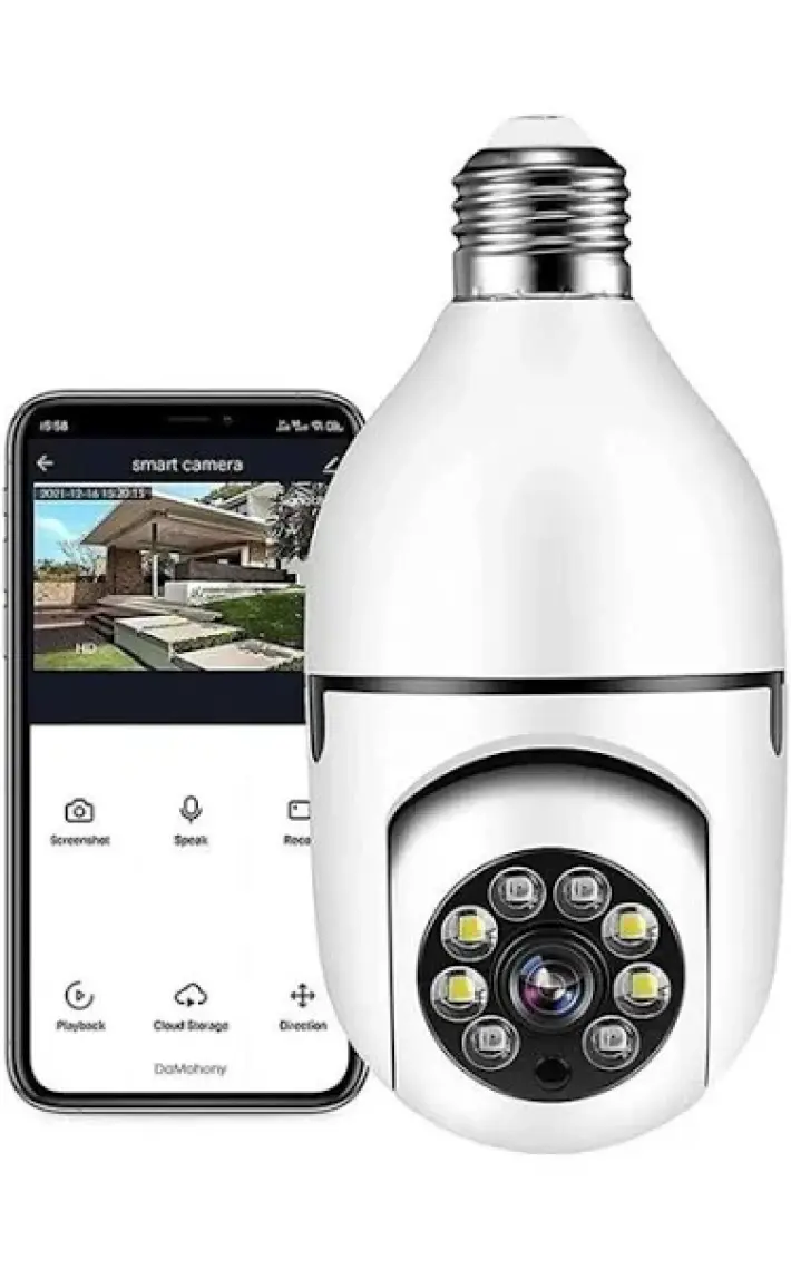 Wifi Kontrollü Hd Çözünürlük Çift Işıklı Hareket Sensörlü Ip Kamera Blm-07