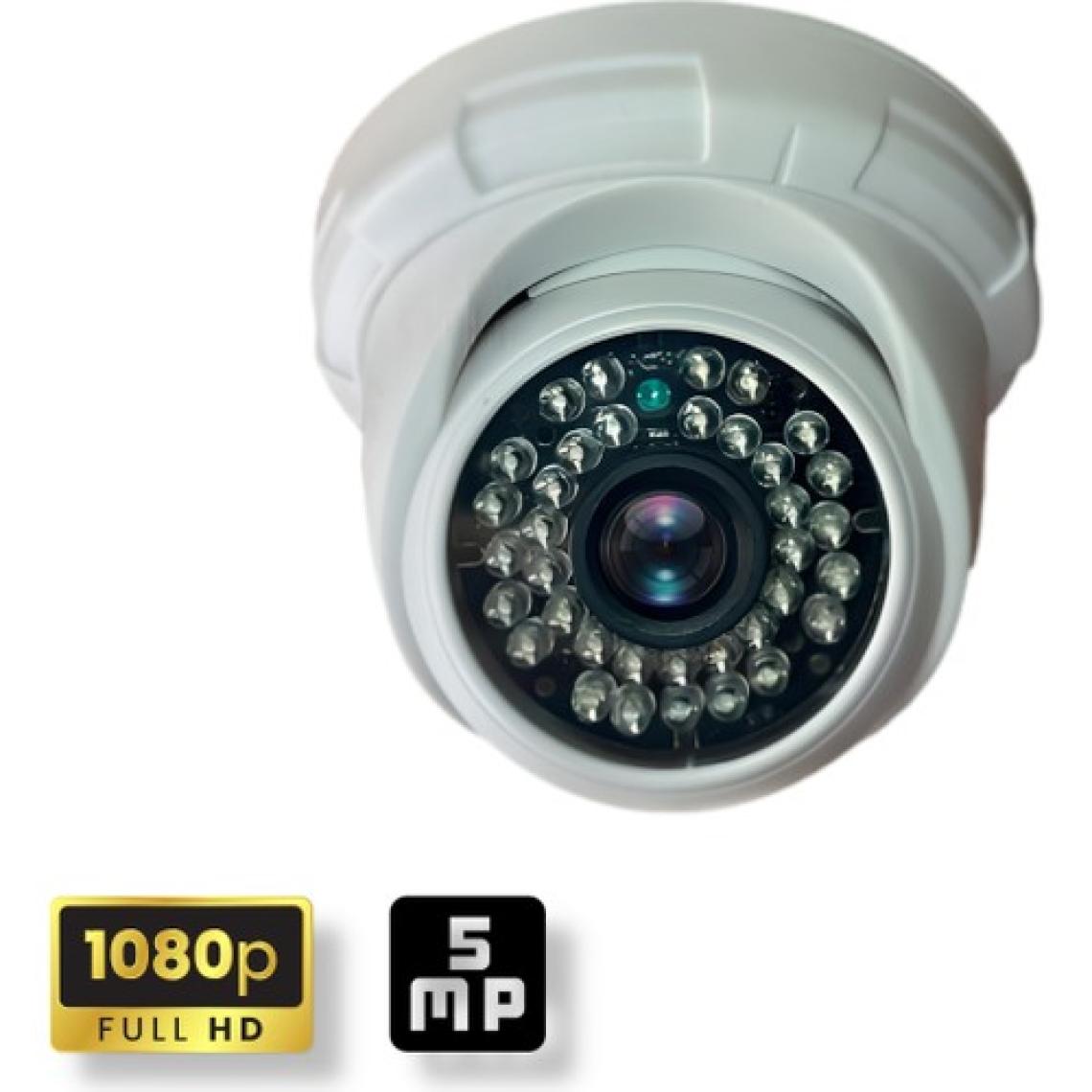 Qromax  4 Kameralı Set - İnsan Yüz Araç Tanımalı Hareket Algılayan 5 MP SONY Lensli 36 IR Ledli DOME İç Mekan 1080P FULLHD Güvenlik Kamerası Seti D136B