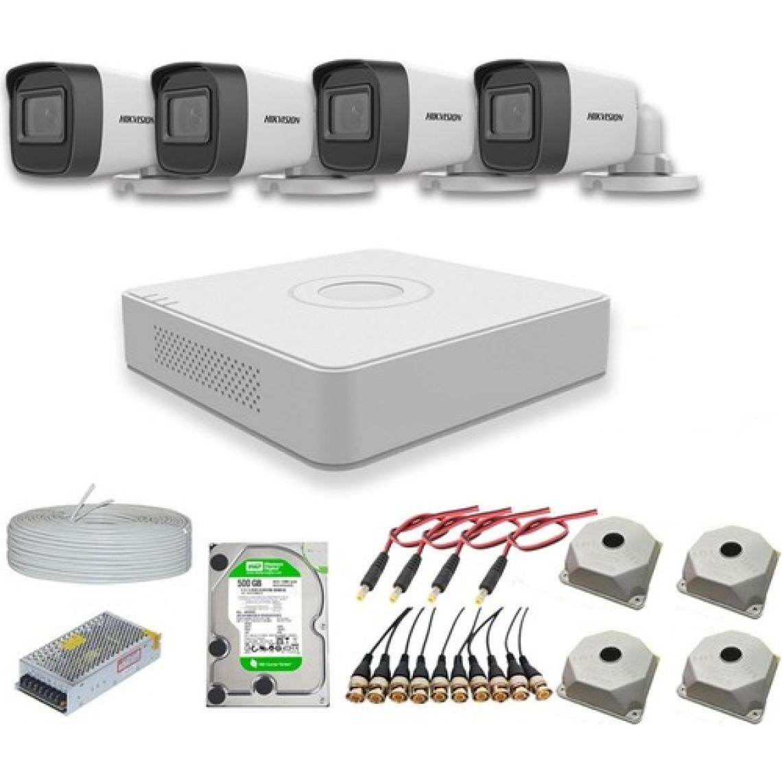 Hikvision Haıkon 4 Kameralı Güvenlik Kamera Hazır Set