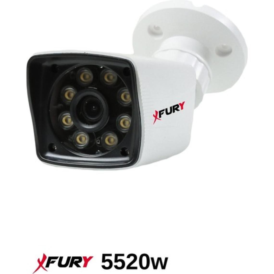 Fury 4 Kameralı 5mp Lens 1080P 2mp Color Görüntü 8 Warm LED Gece Görüş Fullhd Güvenlik Kamera 5525W 500GB