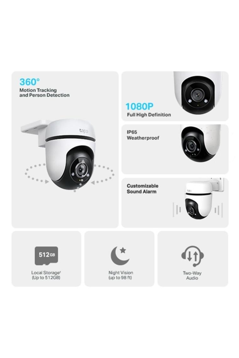 Tapo C500 Dış Mekan Yatay/Dikey Wi-Fi Güvenlik Kamerası