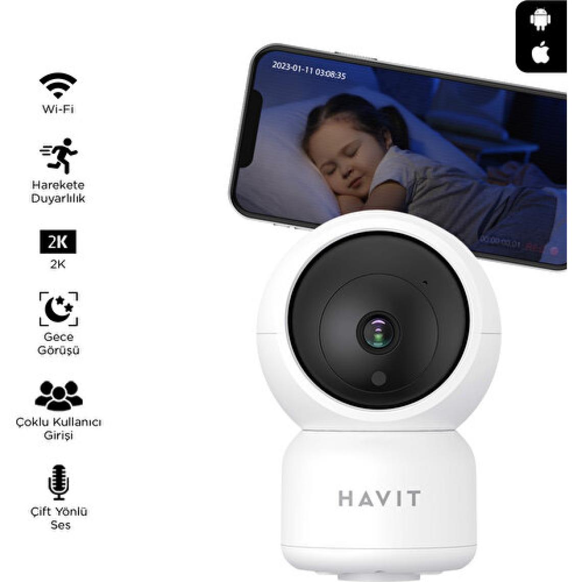 Havit IPC30 Smart 360° 2k Gece Görüştü Ip Kamera (Havit Türkiye Garantili)