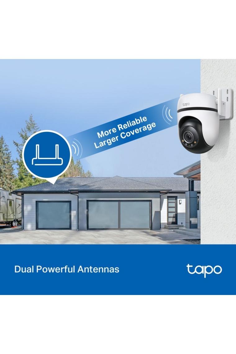 ezlgrup Tapo C520WS, 2K QHD Dış Mekan Wi-Fi/Ethernet Güvenlik Kamerası, Hareket Tespit/Takibi ,