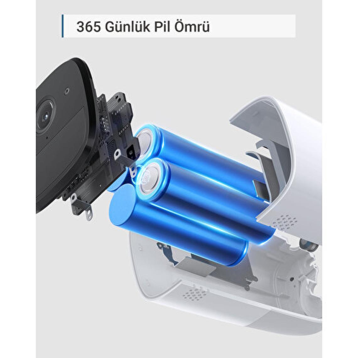 Anker Eufy Security Eufycam 2 Pro Kablosuz Akıllı Güvenlik ve 2K Kamera Sistemi 2 Kamera 1 Ana Ünite Kiti - T8851 (Anker Türkiye Garantili)