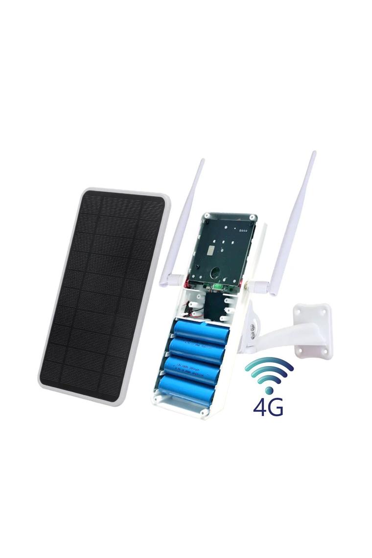 Güneş panelli 4G Sim Kart ile birden çok güvenlik kamerasına internet sağlayan router