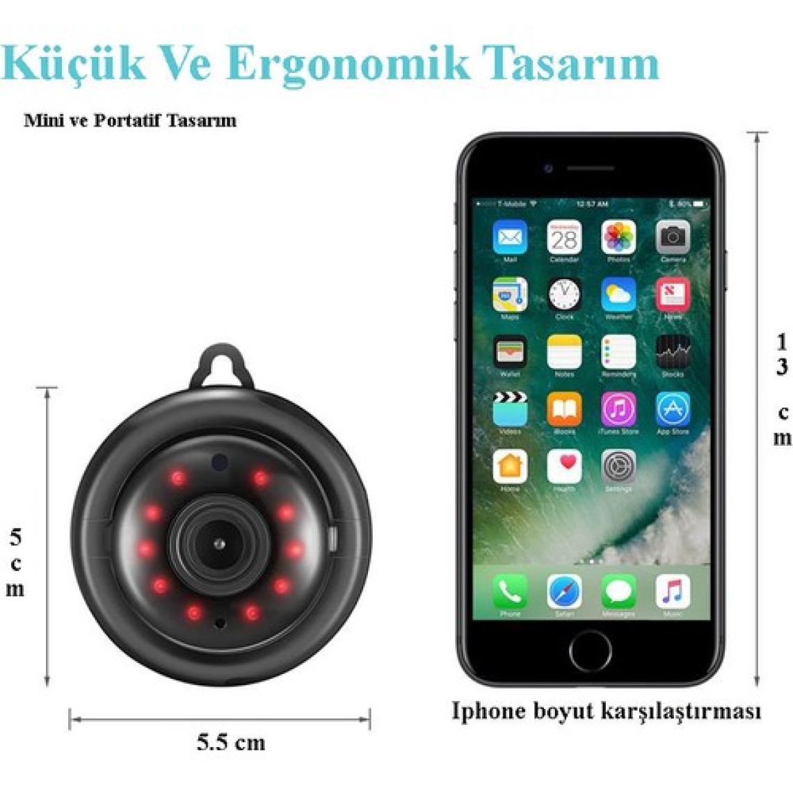 Digoo Wifi Kamera 960p Full Hd İp kamera Mini Kamera Gece Görüşlü Küçük Kamera Mikro Kamera