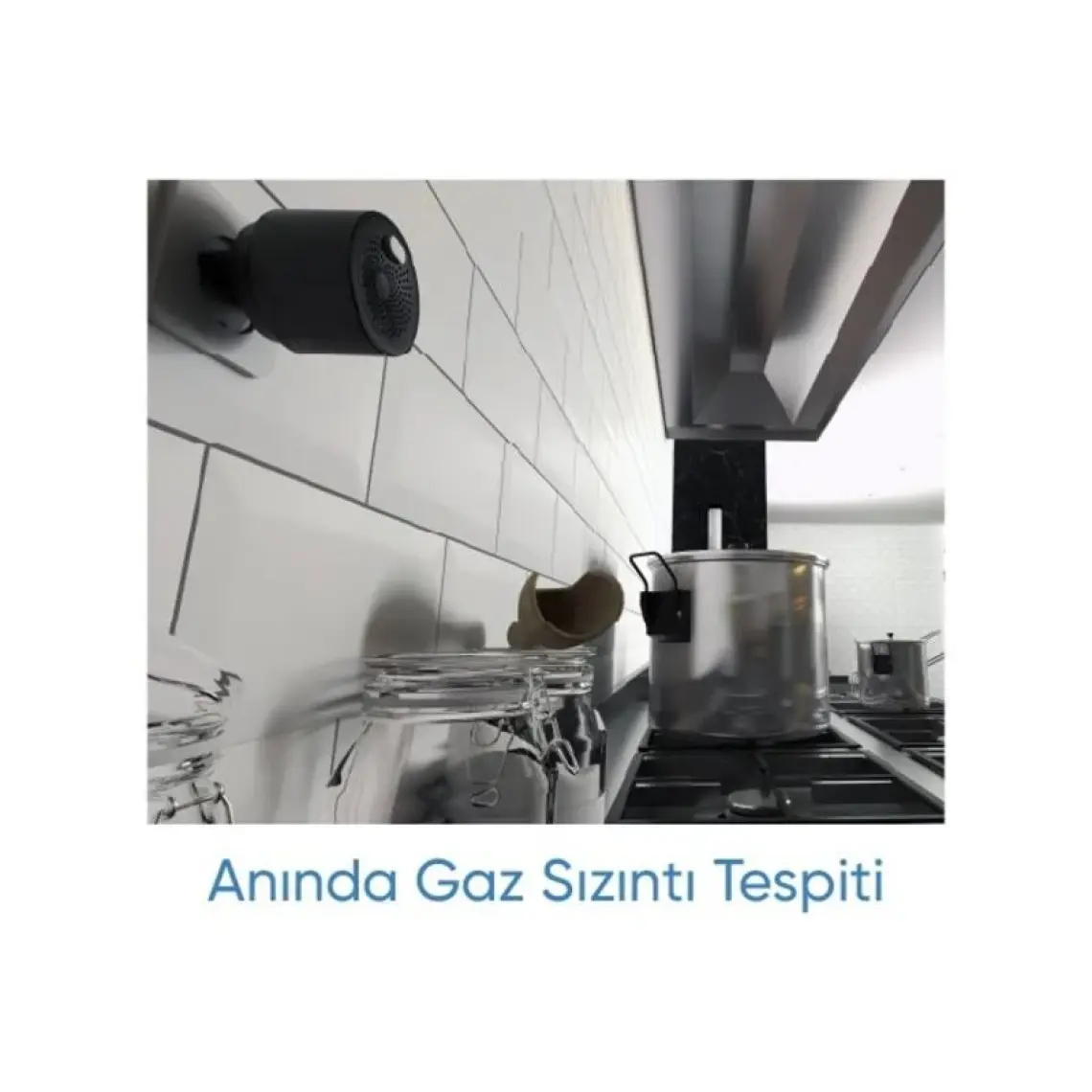 Akıllı Yanıcı Gaz Alarmı Mobil Bildirim ve Sesli Uyarı