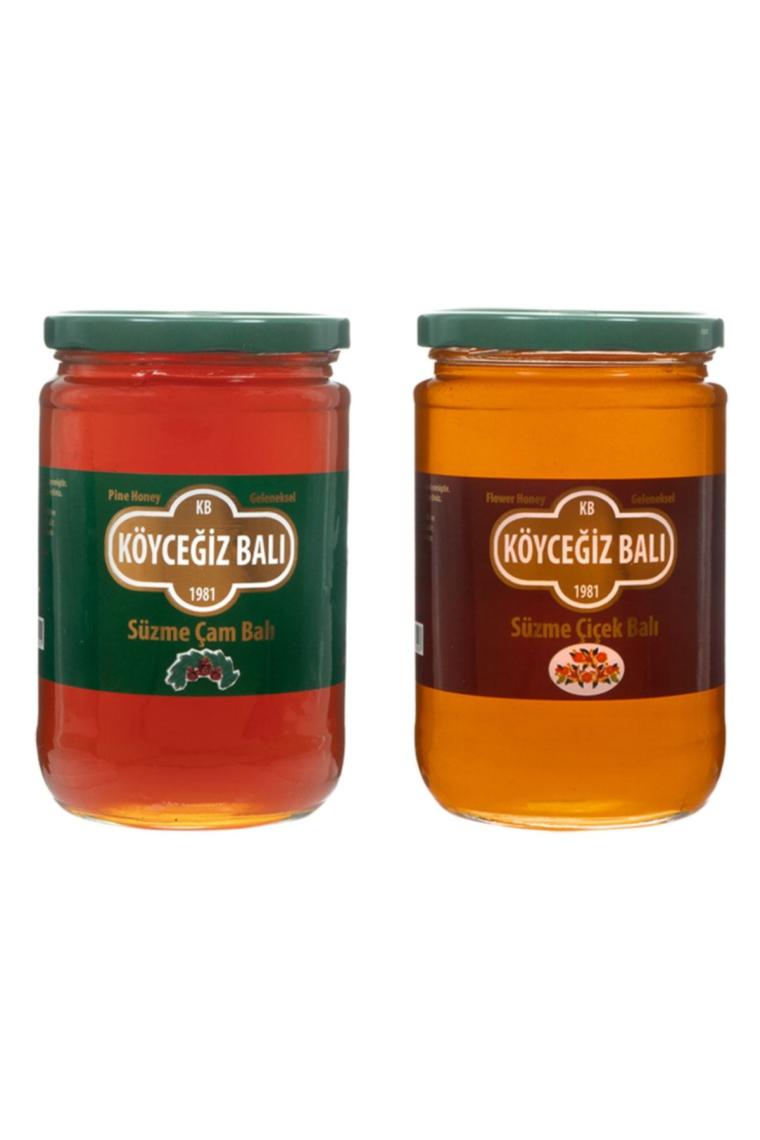 Çam Balı 850 g + Çiçek Balı 850 g Cam Kavanoz Paketi