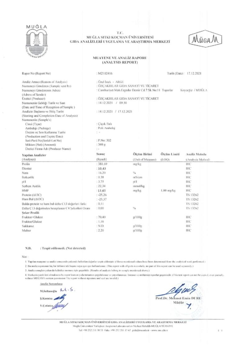 Çam Balı 850 g + Çiçek Balı 850 g Cam Kavanoz Paketi