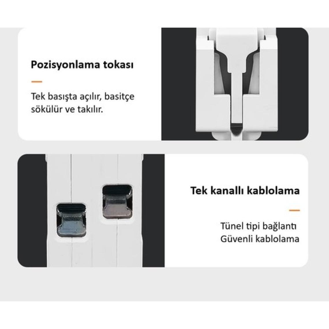 Tomzn Akıllı Sigorta Uzaktan Kumanda Özellikli Dahili Enerji Ölçerli ve Sayaçlı Dahili Kontaktör Voltmetre Ampermetre Zaman Rölesi 63A TOB9-63M