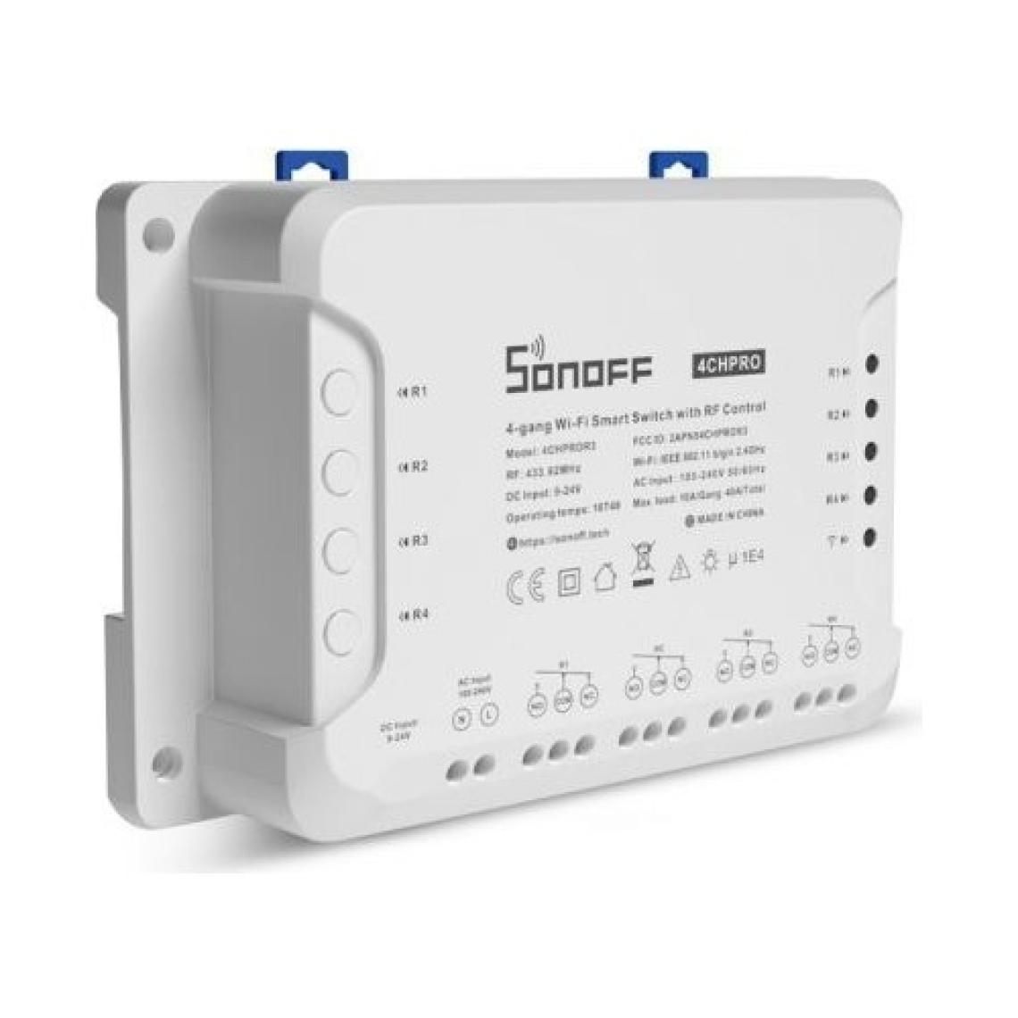 Sonoff 4chpror3 Rf Kontrollü 4'lü Wi-Fi Akıllı Anahtar