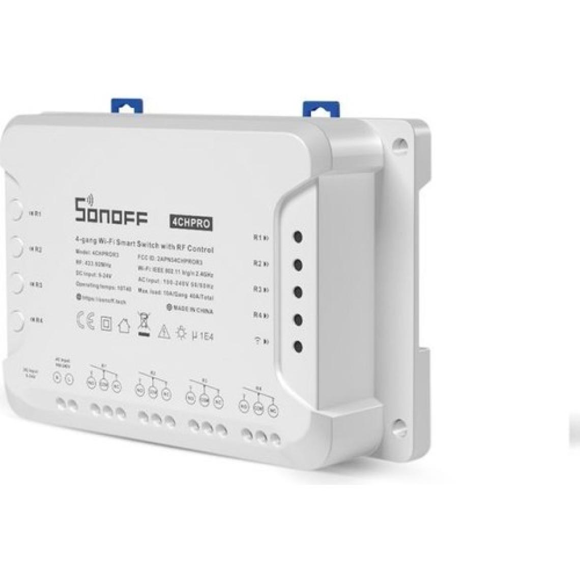 Sonoff 4chpror3 Rf Kontrollü 4'lü Wi-Fi Akıllı Anahtar