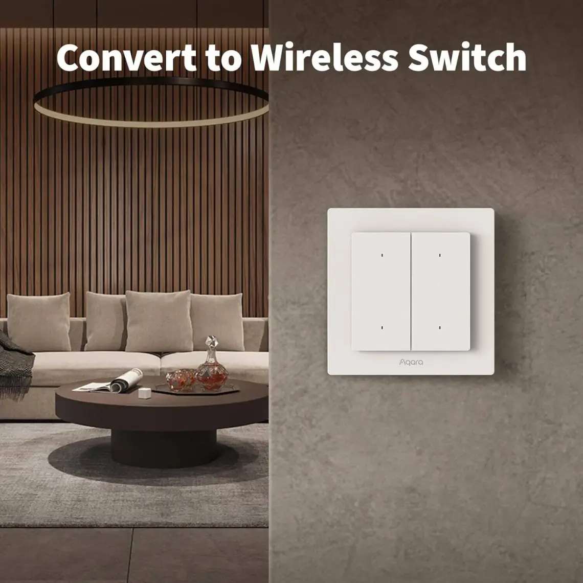 Aqara Akilli Isik Anahtari H2 4 Tus-2 Kanal WS-K08D (Apple Home Destekli)