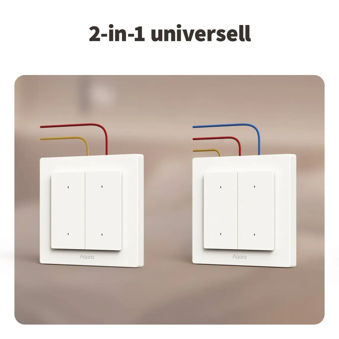 Aqara Akilli Isik Anahtari H2 4 Tus-2 Kanal WS-K08D (Apple Home Destekli)