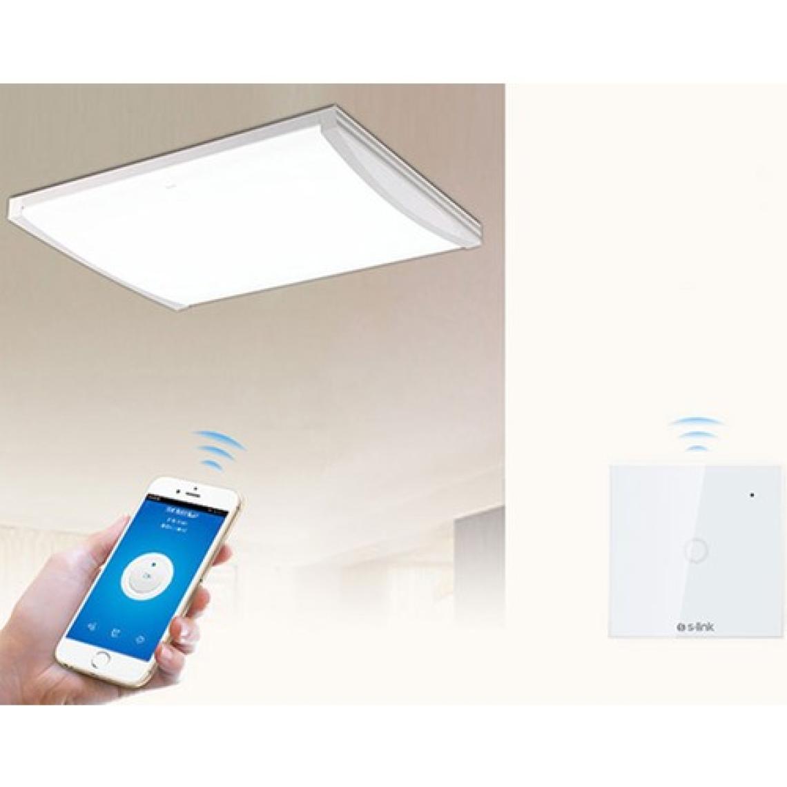 S-Link Swapp SL-EG31 Kablosuz ve Dokunmatik Aydınlatma Anahtarı 1li Wifi Tuya Destekli