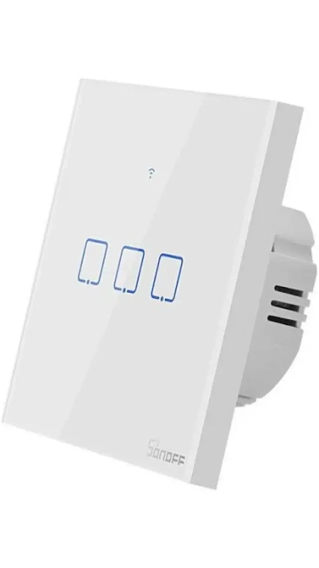 Sonoff T0-EU-3C Akıllı Dokunmatik Duvar Anahtarı 3 Kanallı