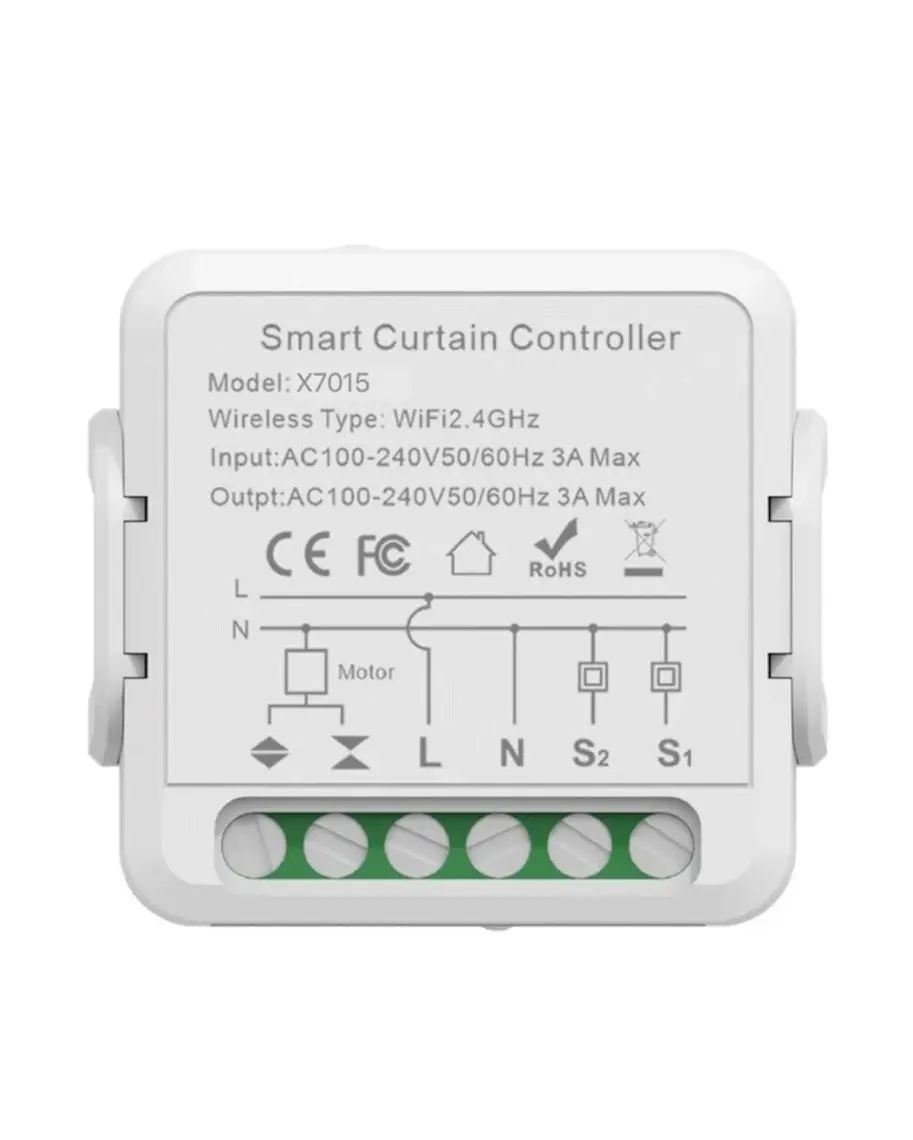 Xenon Smart Akıllı Panjur Anahtarı Perde Kontrol Modülü Uygulama Kontrollü (Wi-Fi) Panjur Şalteri Zamanlayıcı Anahtar X7015