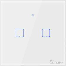 Sonoff T0-EU-2C Akıllı Dokunmatik Duvar Anahtarı 2 Kanallı