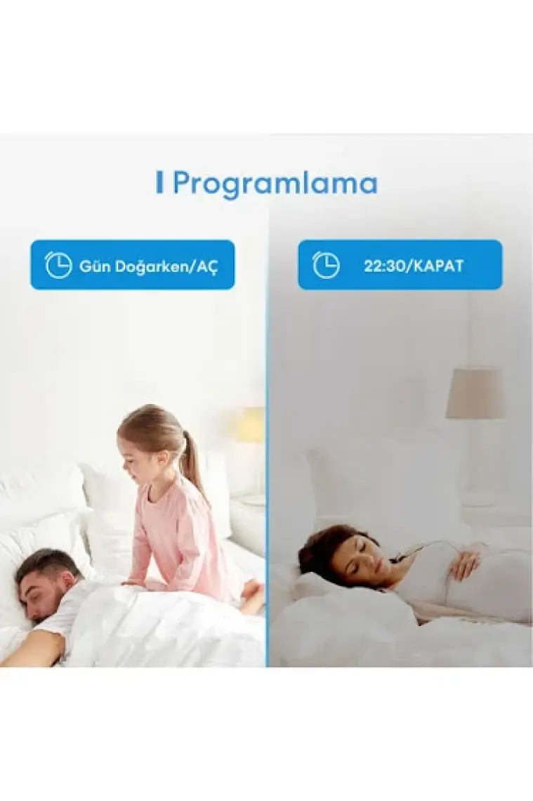 Meross Wi-Fi Uzaktan Kontrollü Tek Yönlü Dokunmatik Dört Adet Akıllı Duvar Anahtar Seti